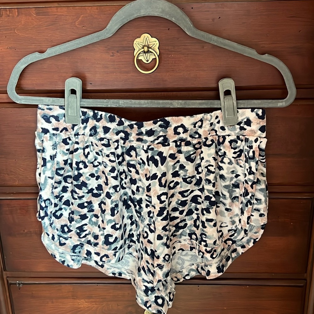 Midnight Bakery Animal Print Pajama Shorts Medium